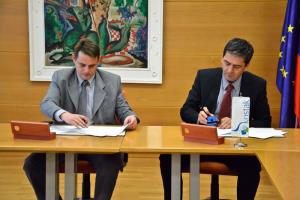 Župan mag. Marko Diaci in Miljenko Muha, predsednik uprave podjetja Kostak